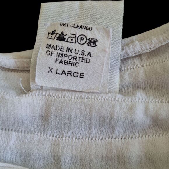 Carol Turner Tank Wavy Pleated Textured Top Cotton Blend Made in USA XL Cream - Picture 8 of 16